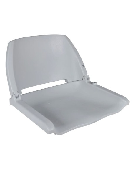Sedili per Barca 2pz Pieghevoli senza Cuscino Grigio 41x51x48cm
