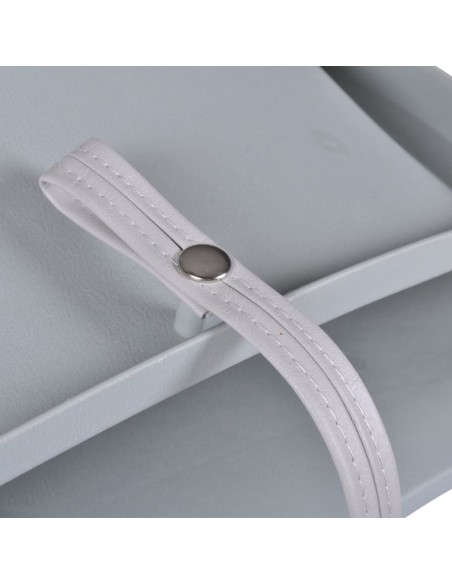 Sedili per Barca 2pz Pieghevoli senza Cuscino Grigio 41x51x48cm