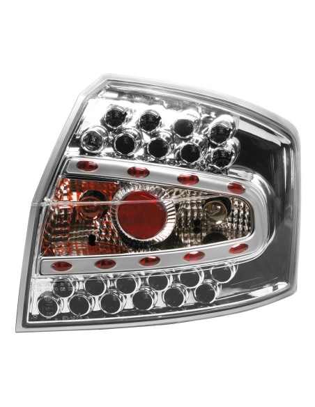 Coppia fanali posteriori LED - compatibile per Audi A4 (11/00-12/04) - Cromo Coppia fanali posteriori LED - compatibile per Audi A4 (11/00-12/04) - Cromo