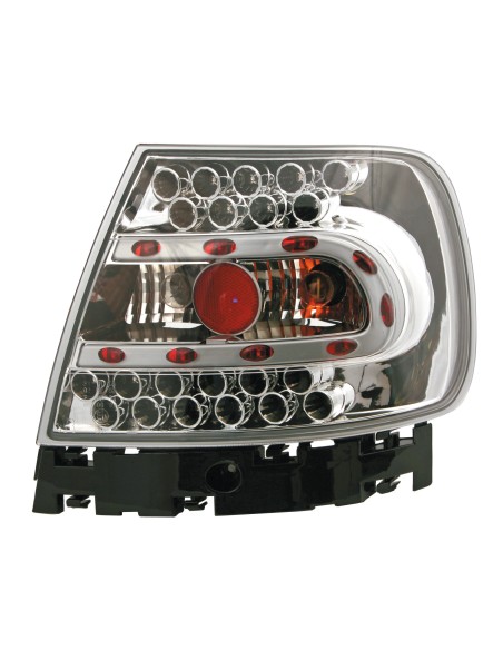 Coppia fanali posteriori LED - compatibile per  Audi A4 (1/95-11/00) - Cromo