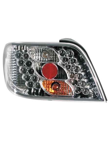 Coppia fanali posteriori LED - compatibile per  Citroën Xsara (4/97-12/05) - Cromo