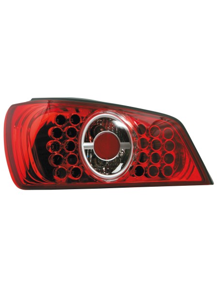 Coppia fanali posteriori LED - compatibile per  Peugeot 306 (5/93-7/01) - Rosso