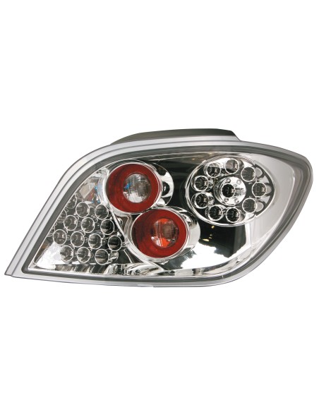 Coppia fanali posteriori LED - compatibile per  Peugeot 307 (8/00 9/05) - Cromo