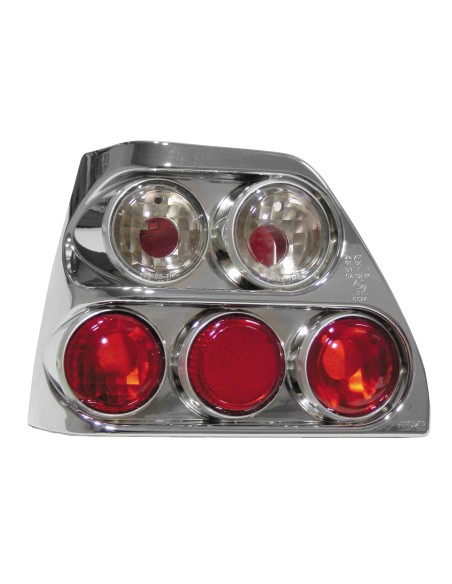 Coppia fanali posteriori - compatibile per  VW Golf II (8/83-12/92) - Cromo