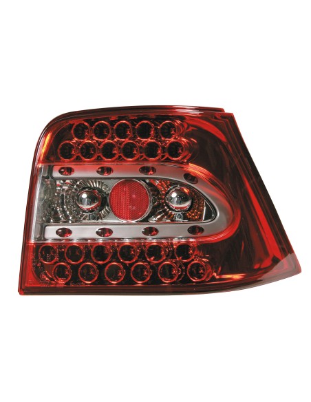 Coppia fanali posteriori LED - compatibile per  VW Golf IV (8/97-9/03) - Rosso