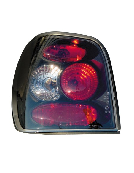 Coppia fanali posteriori - compatibile per  VW Polo (10/99-9/01) - Nero