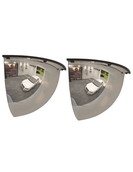 Specchi Quarto di Cupola per Traffico 2 pz Ø80 cm in Acrilico