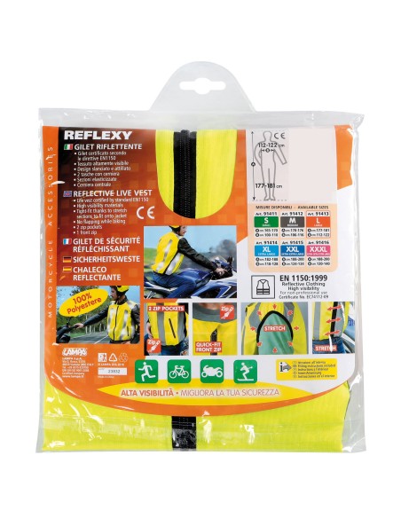 Reflexy, gilet riflettente - Giallo - L