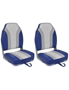 Sedili per Barca Ribaltabili 2 pz con Schienale Alto