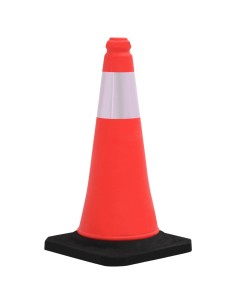 Coni Spartitraffico Riflettenti con Basi Pesanti 10 pz 50 cm 2