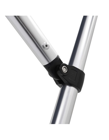 Bimini di Prua con Tendalino a 4 Archi Blu 243x210x137 cm