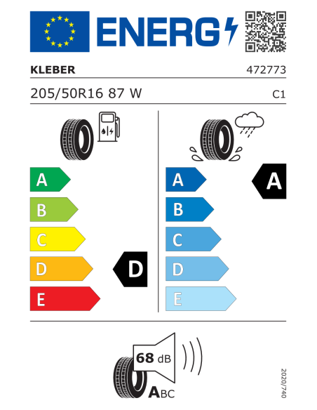 Kleber Dynaxer HP 4 - 205/50 R16 87W