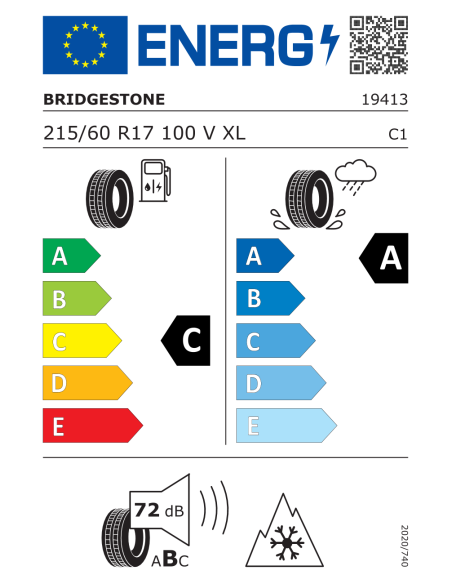 Bridgestone Weather Control A005 DriveGuard Evo RFT - 215/60 R17 100V XL, runflat