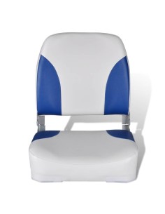 Sedile per Barca con Schienale Pieghevole e Cuscino 41x36x48 cm 2