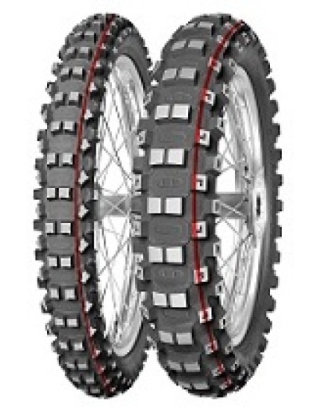 Mitas Terra Force-MX MH - 100/90-19 TT 57M ruota posteriore, Mescola di gomma mezzo HARD, NHS, rot & gruen