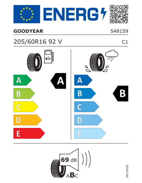Goodyear EfficientGrip Performance - 205/60 R16 92V EVR