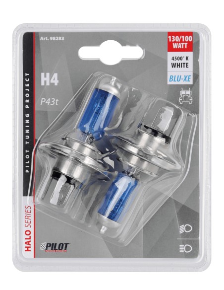 24V Lampada alogena Blu-Xe - (H4) - 100/130W - P43t - 2 pz  - D/Blister