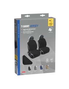 T-Shirt, coppia coprisedili elasticizzati - Nero 2