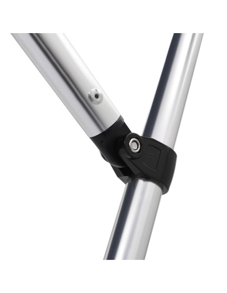 Bimini di Prua con Tendalino a 4 Archi Blu 243x196x137 cm