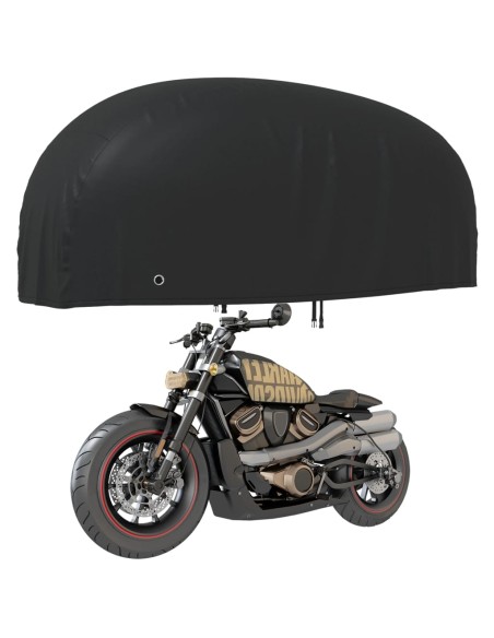 Copertura per Moto Nera 245x105x125 cm 210D Oxford