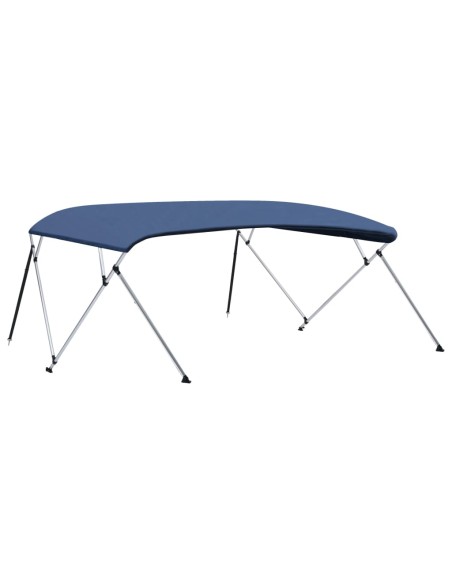 Bimini di Prua Tendalino a 4 Archi Blu 243x(230-244)x137 cm