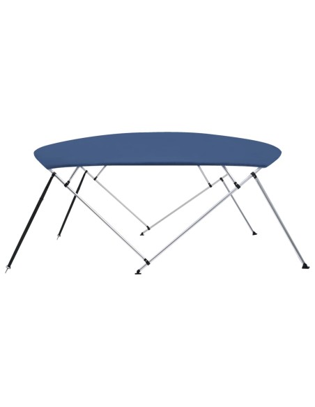 Bimini di Prua Tendalino a 4 Archi Blu 243x(230-244)x137 cm