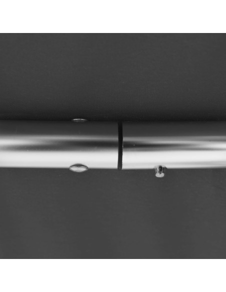 Bimini di Prua con Tendalino a 3 Archi Antracite 183x140x137 cm