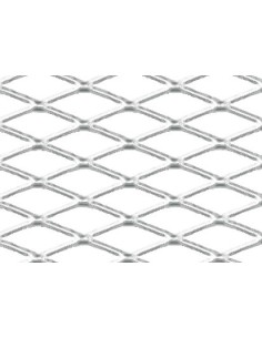 Racing Grill - Rombo medio 6x12 mm - 120x20 cm - Lucido