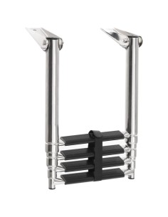 Scaletta di Imbarco Pieghevole a 4 Gradini in Acciaio Inox 2