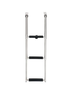 Scaletta di Imbarco Pieghevole a 3 Gradini in Acciaio Inox 2