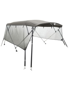 Bimini di Prua Pareti Laterali Rete 4 Archi 243x(185-198)x137cm 2