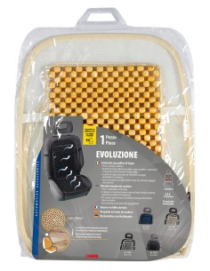 Evoluzione, schienale in palline di legno - Avorio 2