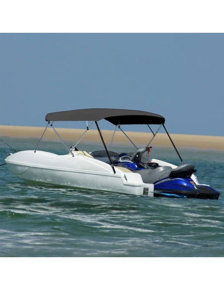 Bimini di Prua Tendalino 4 Archi Antracite 243x(230-244)x137 cm