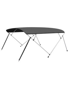 Bimini di Prua Tendalino 4 Archi Antracite 243x(230-244)x137 cm 2