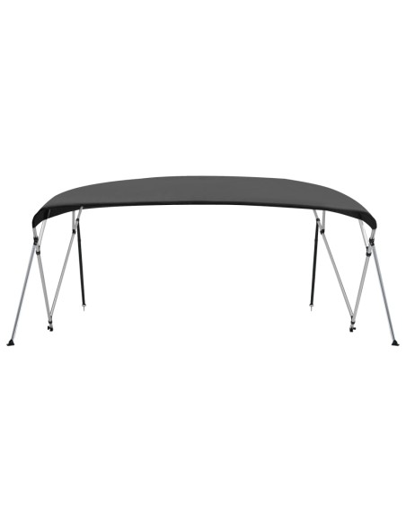 Bimini di Prua Tendalino 4 Archi Antracite 243x(230-244)x137 cm