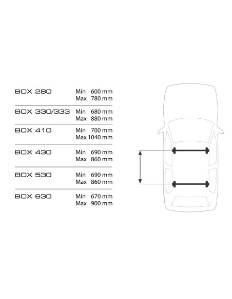 Box 430, box tetto in ABS, 430 litri - Argento lucido