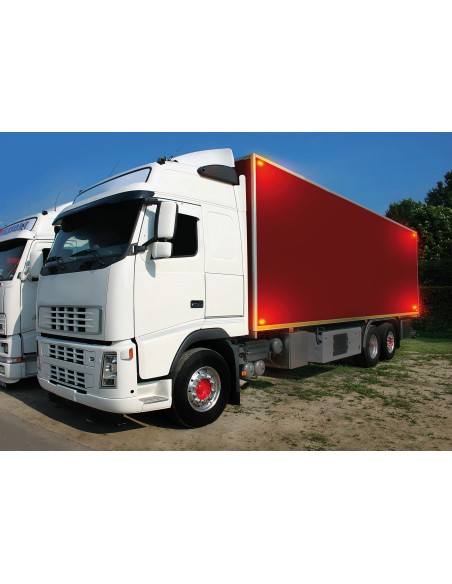 Luce ingombro a 3 Led, montaggio ad incasso, 9/32V - Arancio