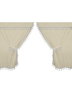 Premiere, set tende in microfibra per camion - Panna