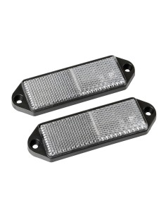 Catarifrangenti rettangolari - 90x35 mm - Bianco