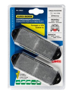 Catarifrangenti rettangolari - 90x35 mm - Bianco 2