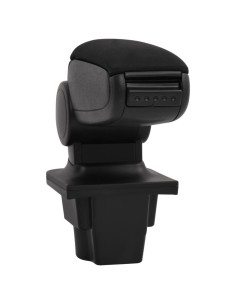 Bracciolo per Auto Nero 16x35x(30-49) cm in ABS 2