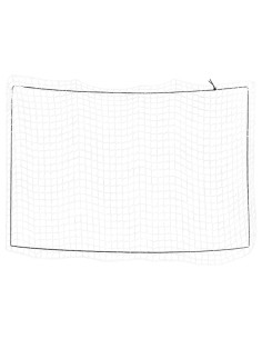 Rete per Rimorchio con Corda Elastica Bianco 3,5x2,5 m in PP