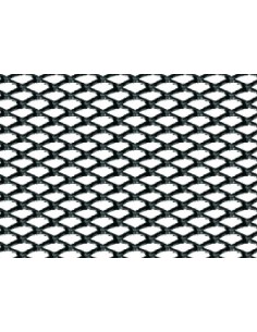 Racing Grill - Rombo fine 2x4 mm - 120x20 cm - Nero anodizzato