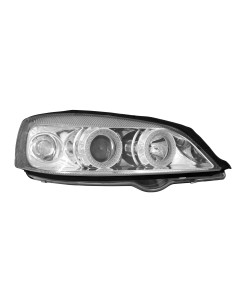 Coppia fanali anteriori Angel-Eyes - compatibile per  Opel Astra G (2/98-3/04) - Cromo