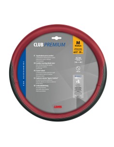 Club, coprivolante in Skeentex - M - Ø 37/39 cm - Nero/Rosso