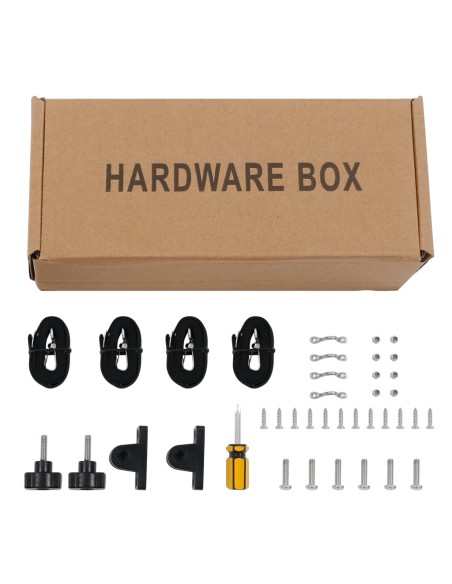 Bimini di Prua con Tendalino 3 Archi Nero 183x140x137 cm