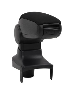 Bracciolo per Auto Nero 15x35x(30-47) cm in ABS 2