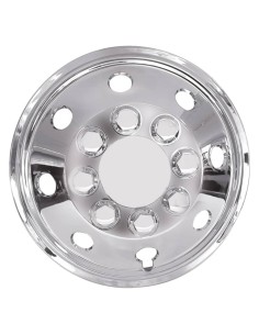 Carpoint Set Copricerchi Sferici 41 cm Cromo