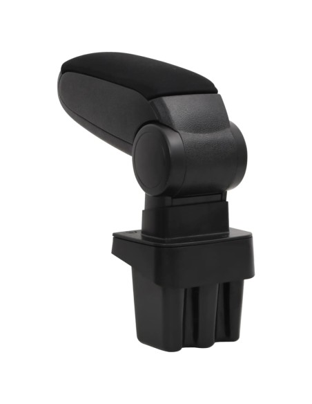 Bracciolo per Auto Nero 15x31,5x(35-51) cm in ABS