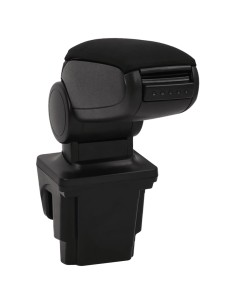 Bracciolo per Auto Nero 16x32x(35-50,5) cm in ABS 2